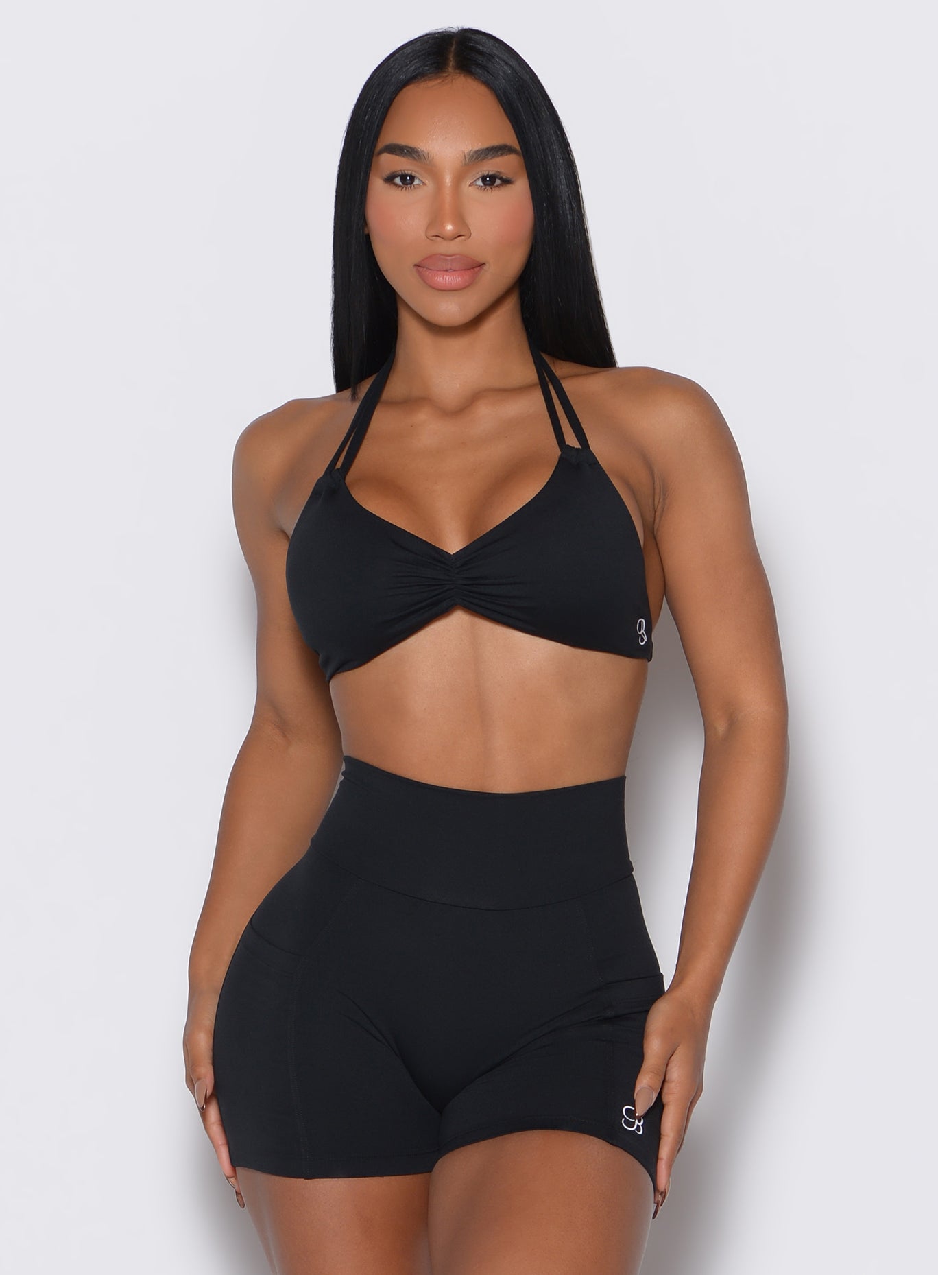 Butterfly Sports Bra Black Bombshell Sportswear