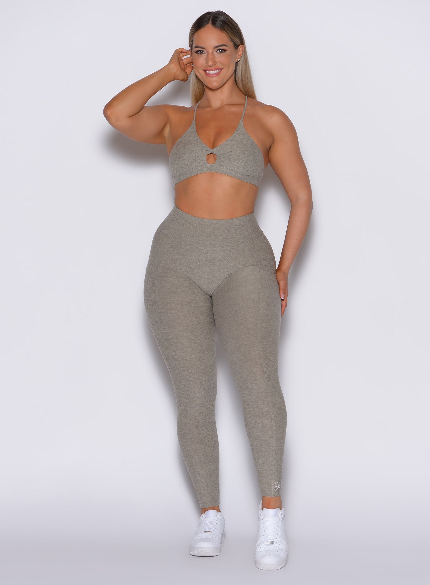 Bombshell sportswear curve coral leggings and sports bra hotsell set