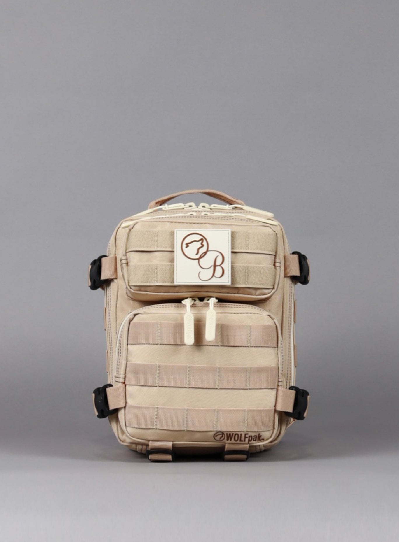 front view of the 9L Backpack Mini Bombshell Sportswear Latte
