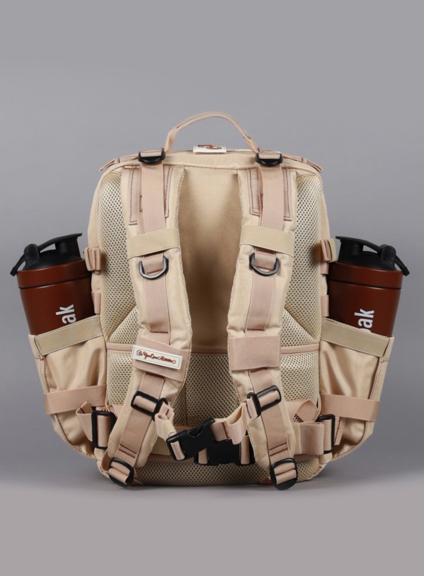 back view of the  25L Backpack Bombshell Sportswear in Latte color