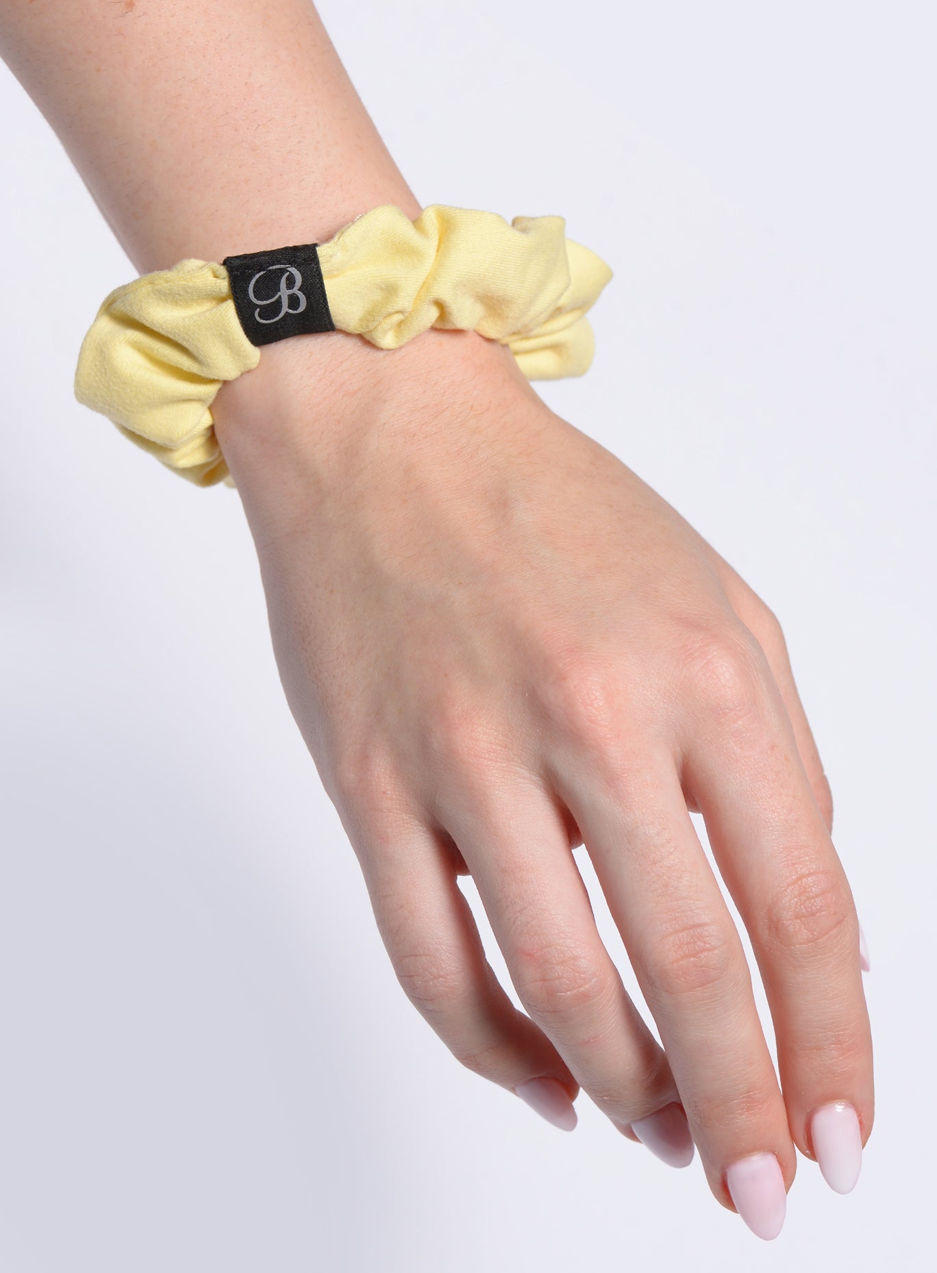 B Scrunchie | Soft Yellow | Bombshell Sportswear