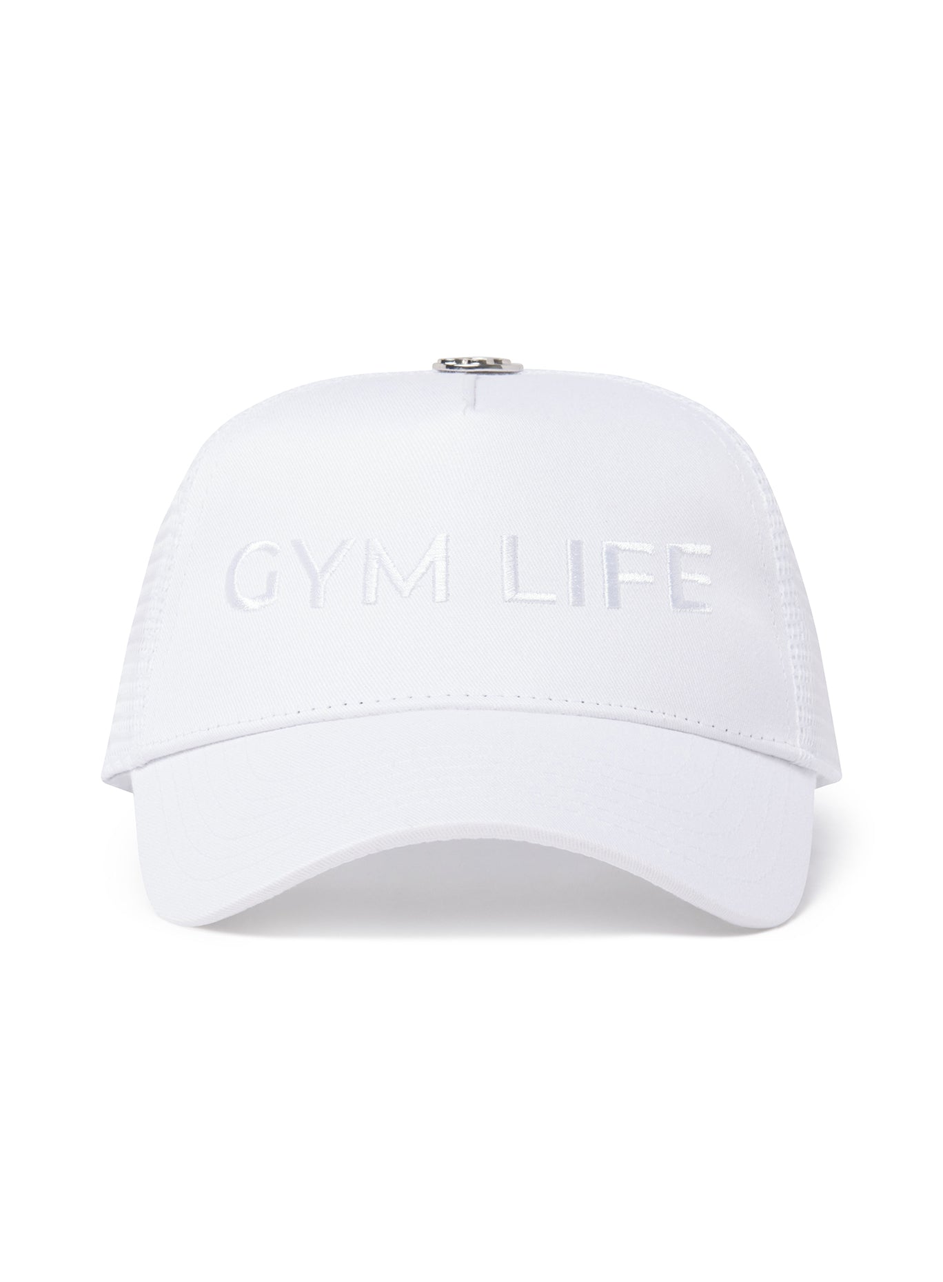 Front view of our gym life hat 