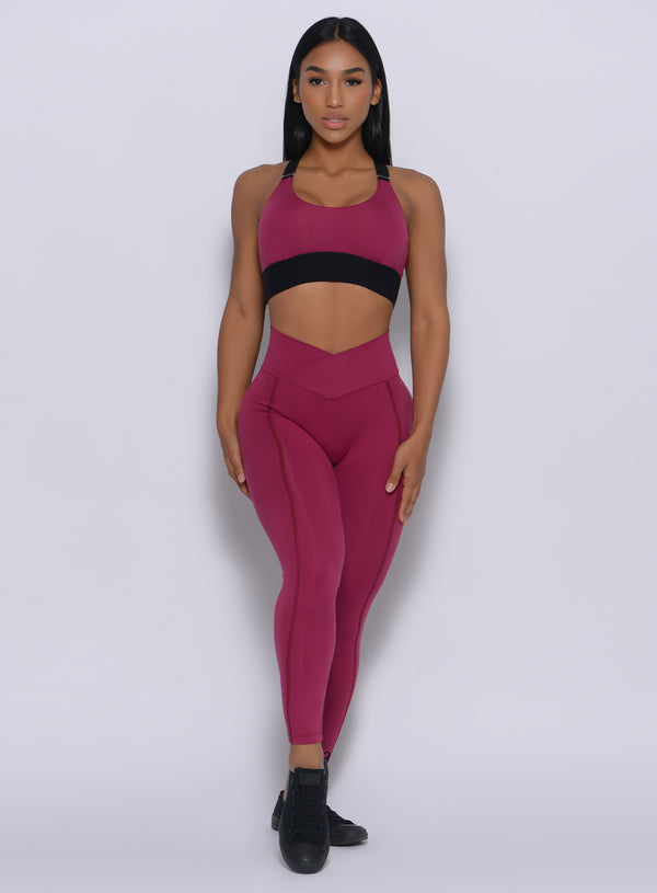 Brazilian 7/8 Legging | Mulberry | Bombshell Sportswear