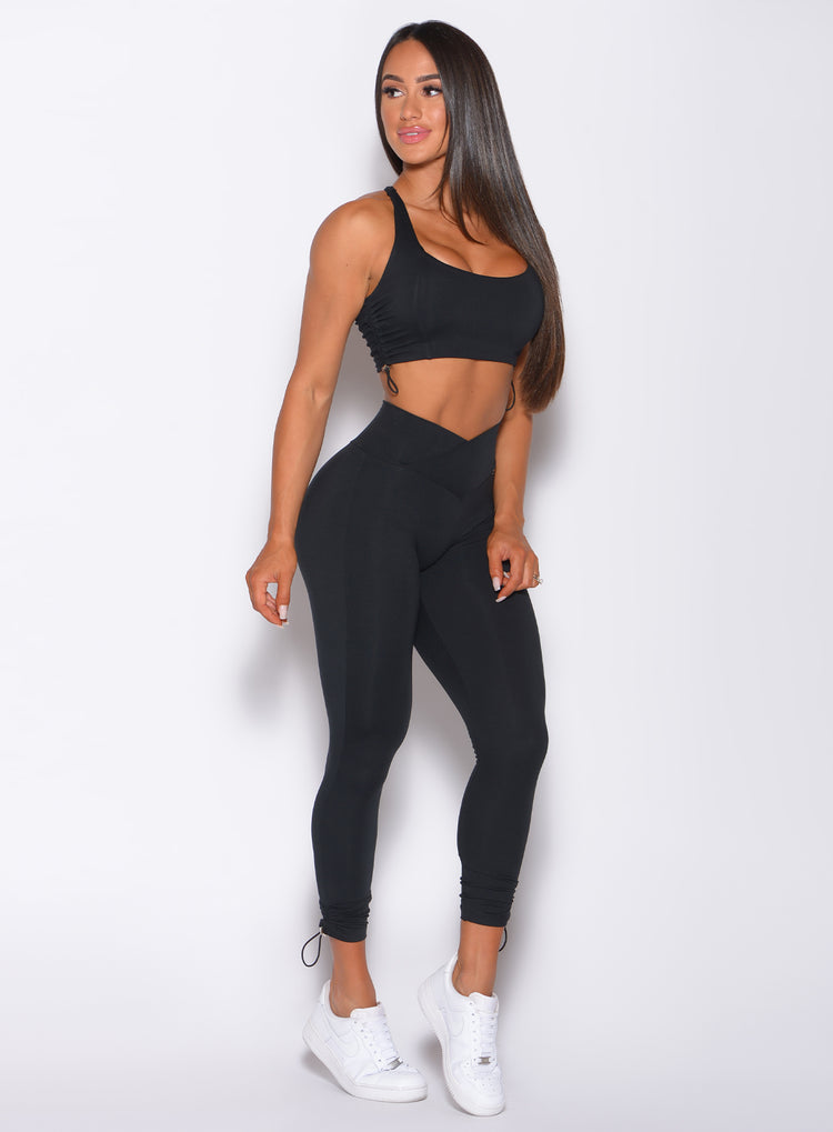 Contour Toggle Leggings | Black | Bombshell Sportswear